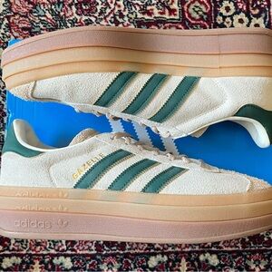 Adidas Gazelle bold Magic Beige Collegiate Green W 8.5